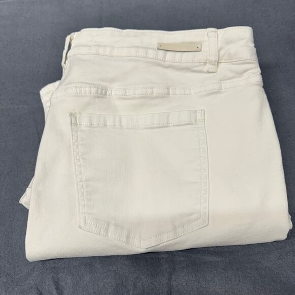 Soft Surroundings Jeans Womens 18W (39x27 ACTUAL) White Denim Coastal Stretch - Picture 1 of 7